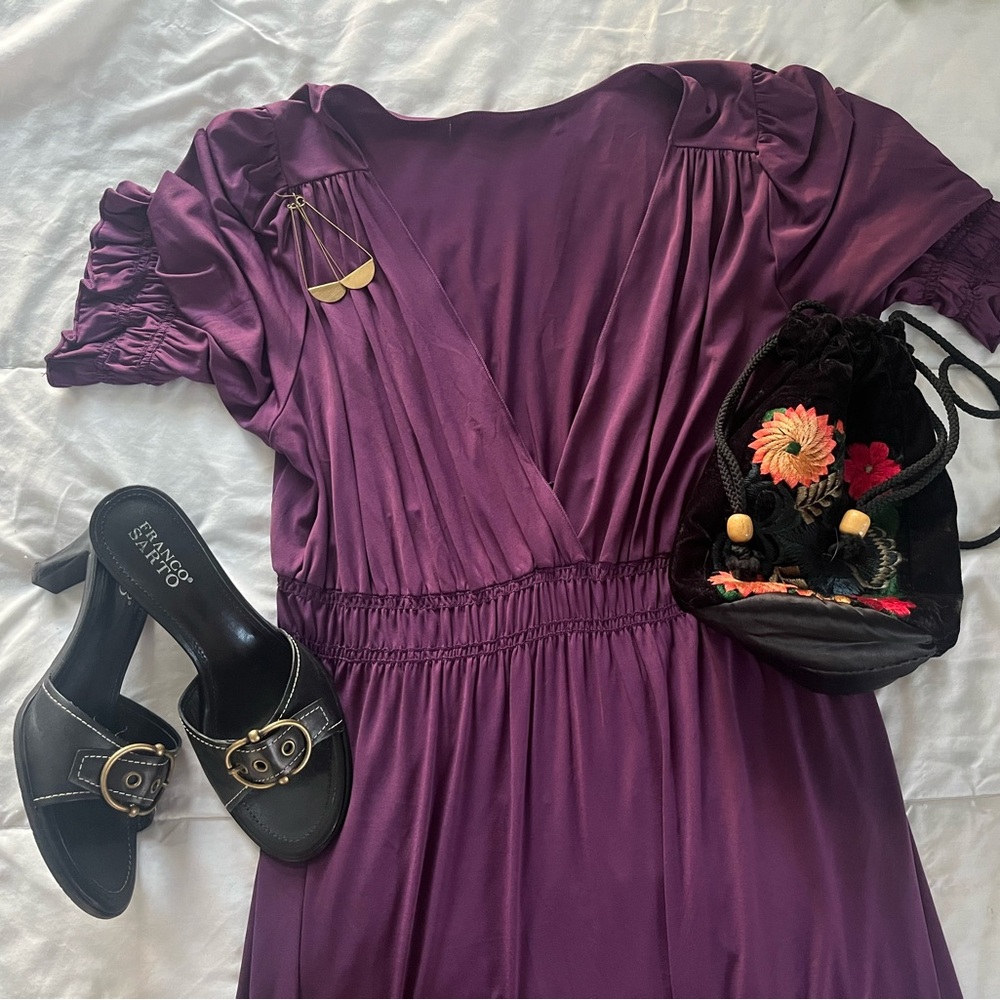 Purple Babydoll Dress